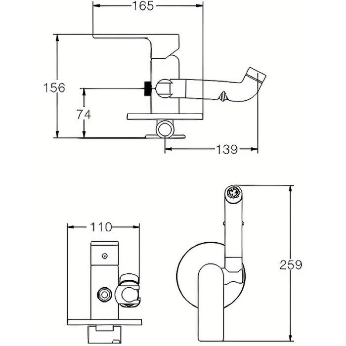 Гигиенический душ со смесителем Haiba (HB55505)