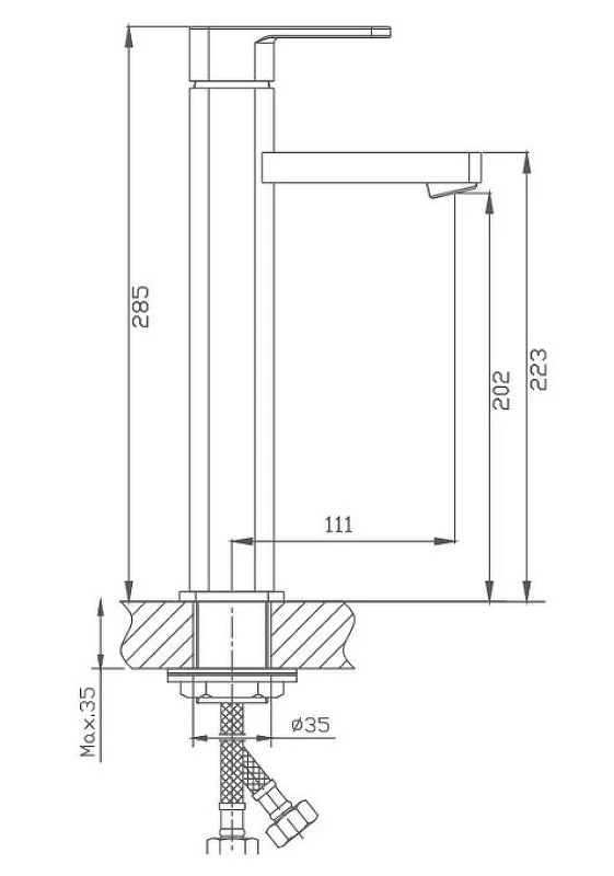 Смеситель для раковины Haiba (HB1102)