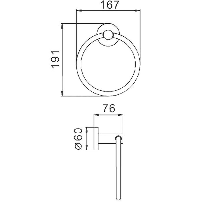 Полотенцедержатель Haiba сталь (HB8304)