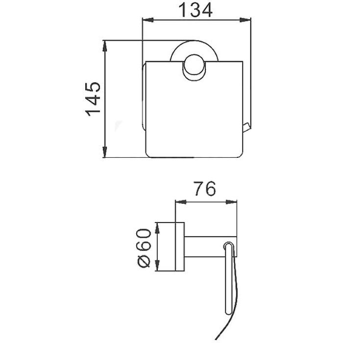 Держатель для туалетной бумаги Haiba сталь (HB8303)