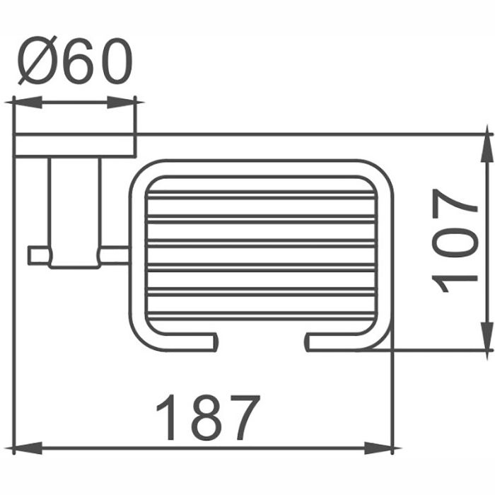 Мыльница Haiba сталь (HB8302-1)