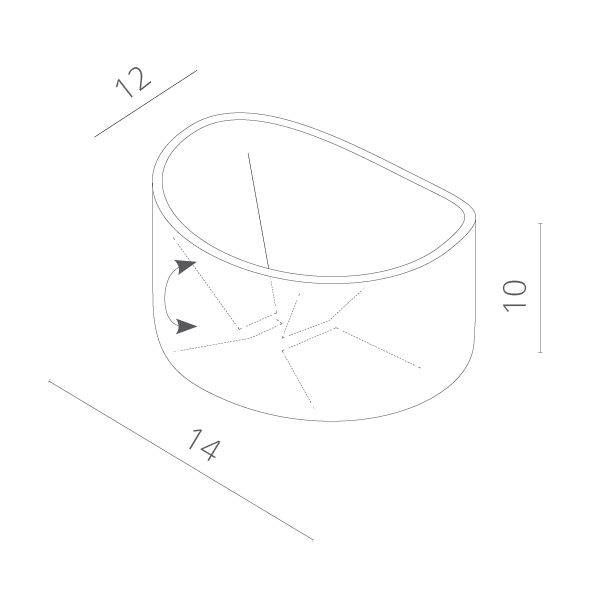 Накладной светильник Arte Lamp Rullo A1415AL-1GY