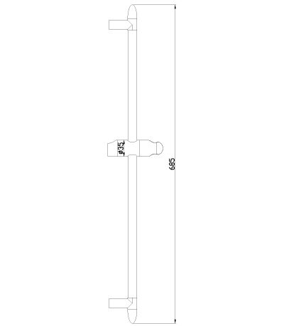 Душевая штанга Lemark LM8063C, Хром