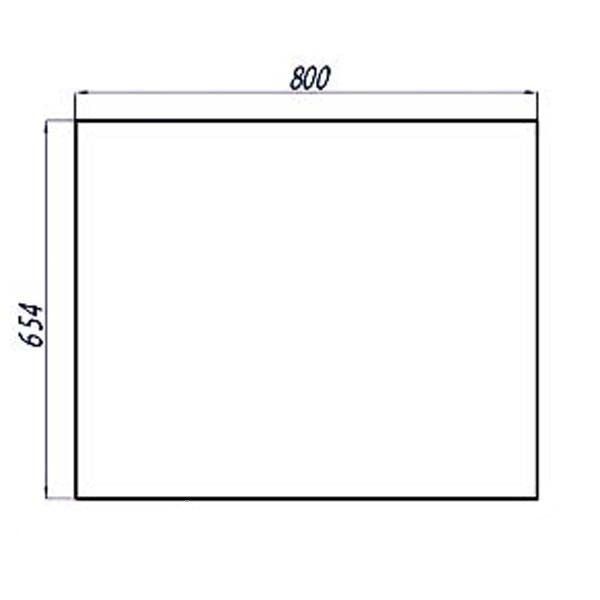 Зеркало Aquaton Отель 80 (1A101302OT010)