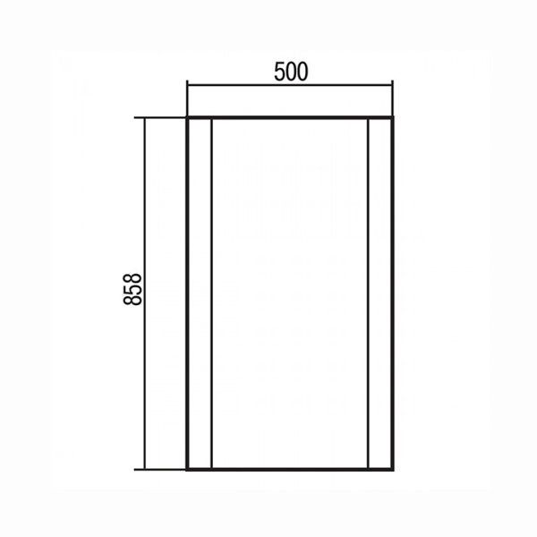 Зеркало Акватон Ария 50 (1A140102AA010) белый