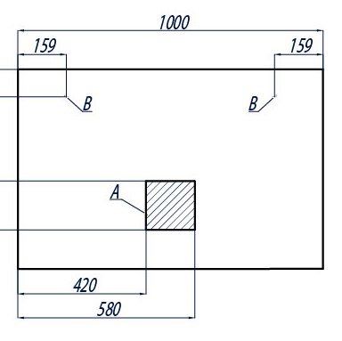 Зеркало Aquaton Отель 100 (1A107402OT010)