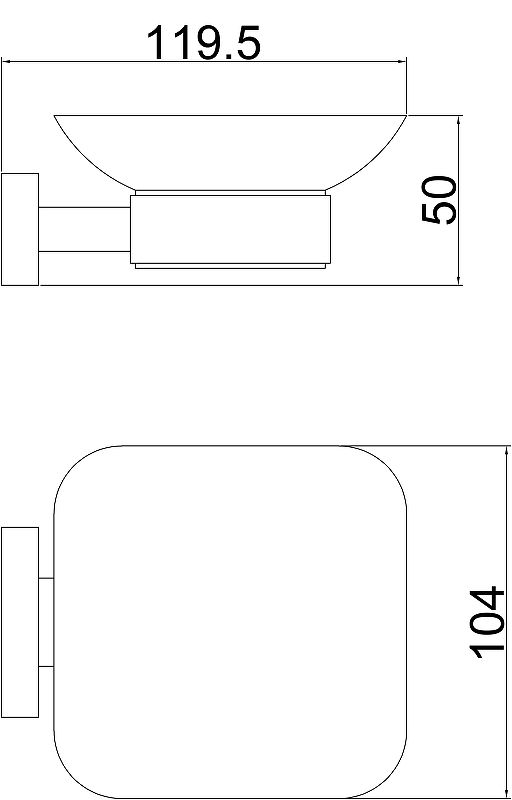 Мыльница стеклянная BELZ (B90302)