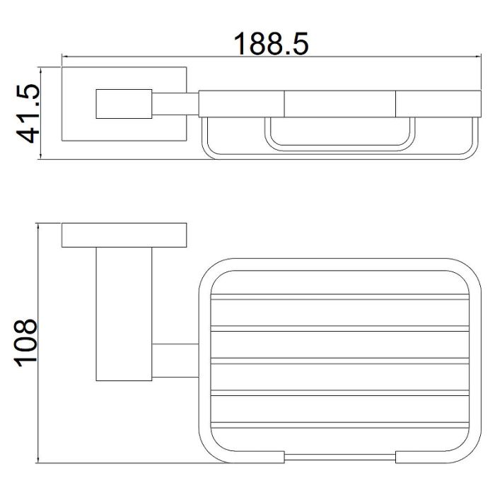 Мыльница металлическая BELZ (B90202-1)