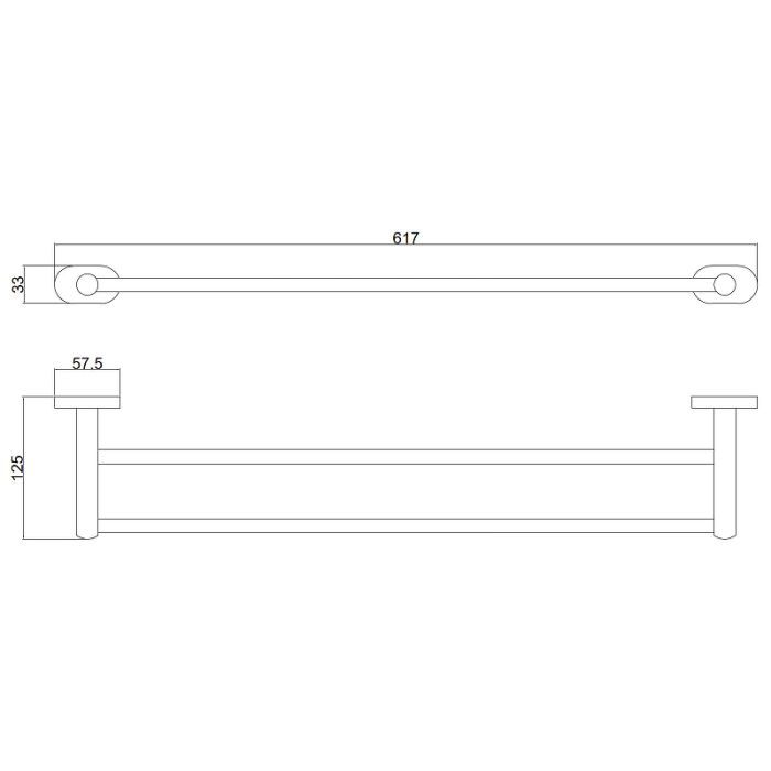 Держатель для полотенец двойной BELZ (B90109)