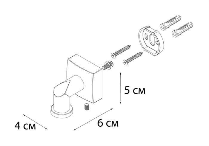 Мыльница FIXSEN Kvadro магнит (FX-61309A)