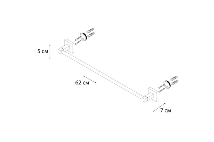 Полотенцедержатель FIXSEN Metra трубчатый (FX-11101)