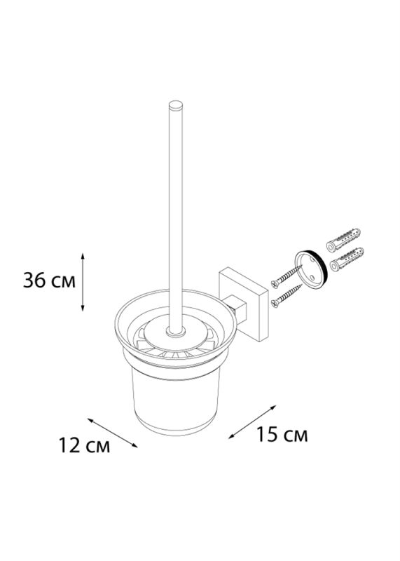 Ерш для туалета FIXSEN Metra (FX-11113)