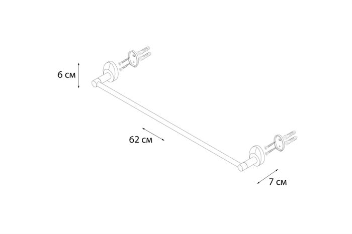 Полотенцедержатель FIXSEN Europa трубчатый (FX-21801)