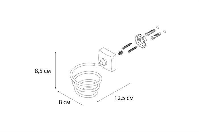 Держатель для фена Fixsen Kvadro FX-61319 (FX-61319)