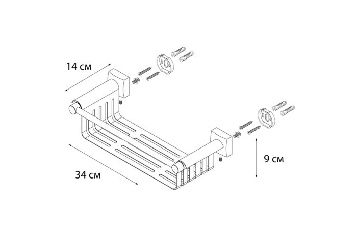 Полка FIXSEN Kvadro универсальная (FX-61323)