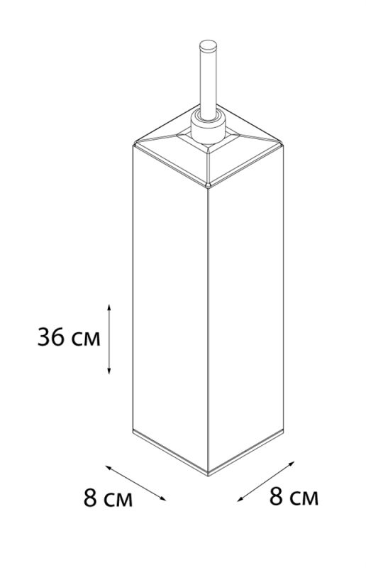 Ёрш FIXSEN Kvadro напольный хромированный квадратный (FX-446)