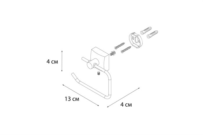 Бумагодержатель FIXSEN Kvadro (FX-61310A)