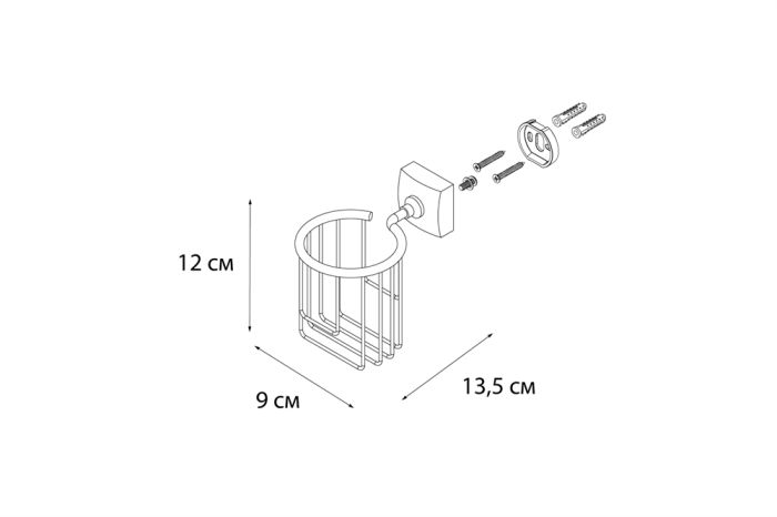 Держатель освежителя воздуха FIXSEN Kvadro (FX-61314)