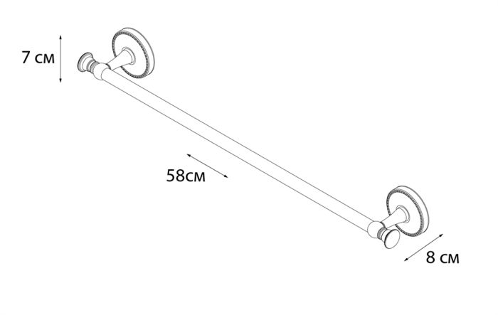 Полотенцедержатель FIXSEN ADELE трубчатый (FX-55001)