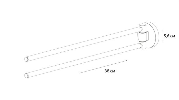 Полотенцедержатель рога Fixsen Hotel 2-ой (FX-31002A)
