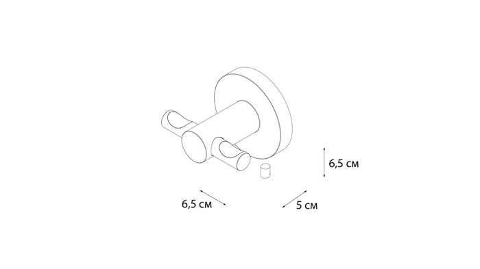 Крючок двойной Fixsen Hotel (FX-31005C)