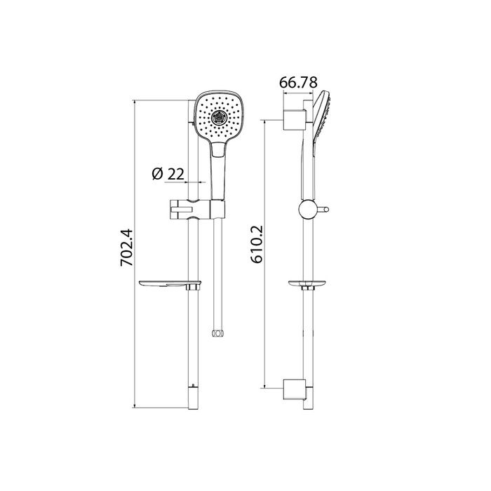 Душевой гарнитур IDDIS Sena (SEN3F70i16)