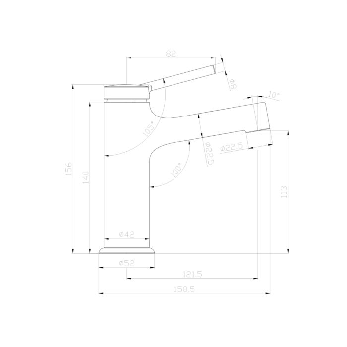 Смеситель для раковины Lemark Minima LM3806C, Хром