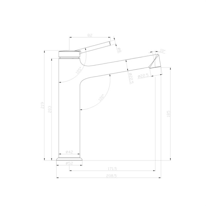 Смеситель для раковины Lemark Minima LM3837C, Хром