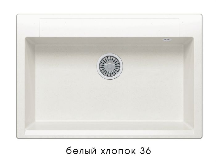 Кухонная мойка Polygran Argo-760 №36 473387 Белый хлопок