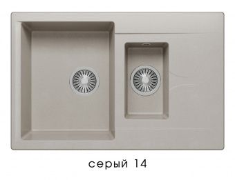 Кухонная мойка Polygran Brig-770 №14 621398 Серая