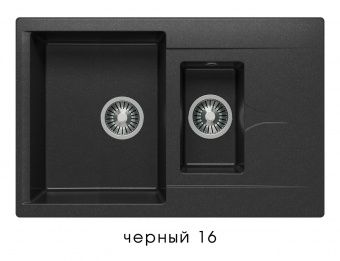 Кухонная мойка Polygran Brig-770 №16 621404 Черная