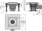 Сливной трап из нержавеющей стали 130?130 мм боковой сток, без pешетки, гидрозатвор, арт.APV130