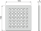 Решетка для cливных трапов из нержавеющей стали 102?102 мм, нержавеющая сталь, арт. MPV014