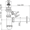 Сифон для умывальника ?40 с подводкой и пластмассовой peшeткой ?63, арт. A42P