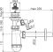 Сифон для умывальника DN32 со штуцером и пластмассовой peшeткой DN63
