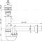 Сифон трубчатый с нержавеющей peшeткой ?70, арт. A800-DN40