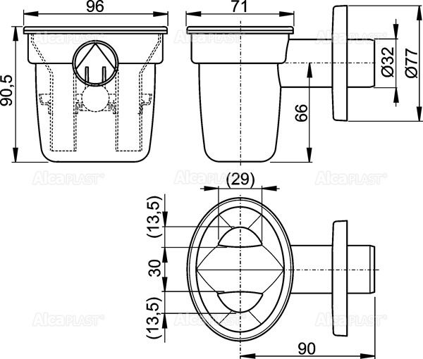 Воронка с шариком для сбрасываемого конденсата, арт. AKS1Z