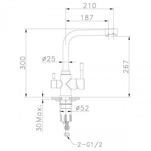 Смеситель для кухни Lemark Expert LM5061G Золото