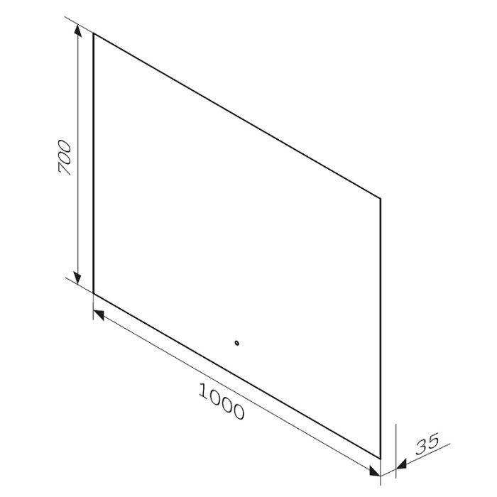 M85MOX11001S X-Joy Зеркало с интерьерной Led подсветкой, ИК-сенсорром, 100 см