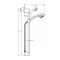 Душевой гарнитур Hansgrohe Crometta 85 65cm 1jet/Unica 27728000