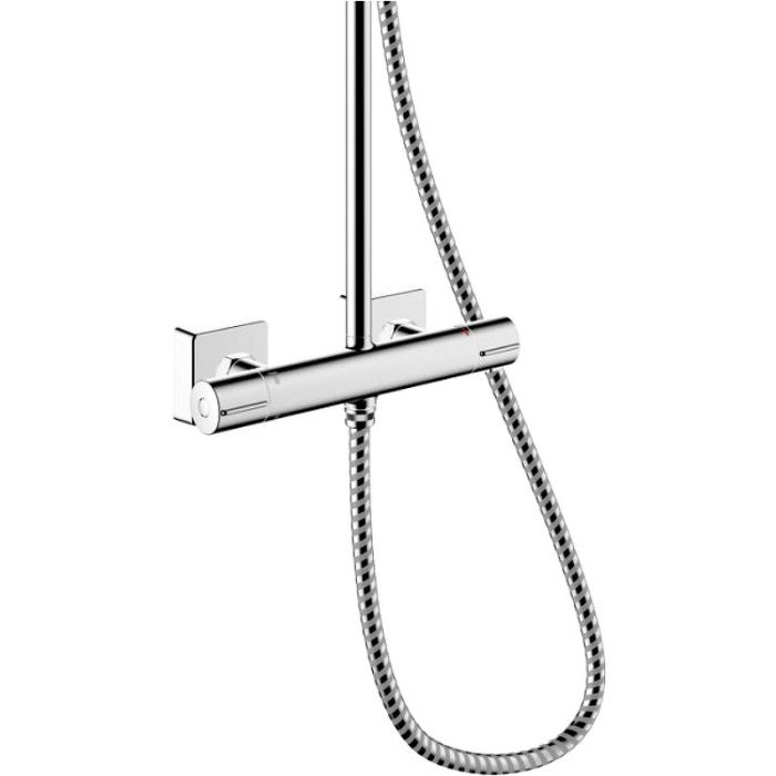 Душевая система Showerpipe 230 1jet с термостатом Hansgrohe Vernis Shape 26286000 хром