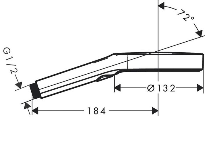 Ручной душ Hansgrohe Rainfinity 130 3jet 26864140, шлифованная бронза