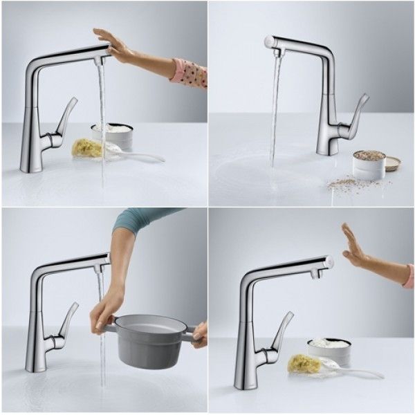 Смеситель для кухни Hansgrohe Metris Select хром 14883000