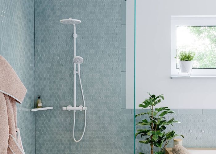 Душевая система Hansgrohe Croma Select S 280 1 режим струи 26890700, матовый белый