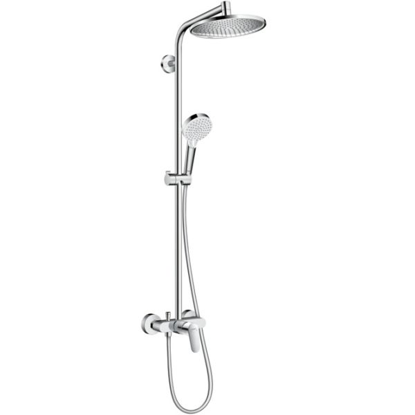 Душевая система Hansgrohe Crometta S 240 1jet Showerpipe Ecosmart 27269000