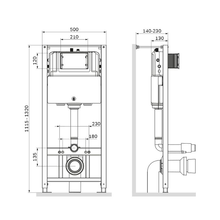 IS47031.701700 Инсталл с клав Pro S мат никель с подв унит Spirit V2.0 FlashClean с сид м/лифт