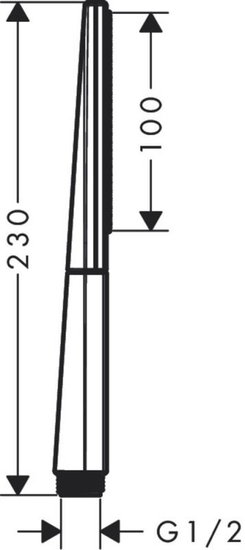 Ручной душ Hansgrohe Rainfinity Baton 100 1jet 26866000