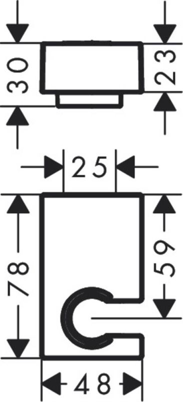 Держатель для душа Hansgrohe Porter E 28387990