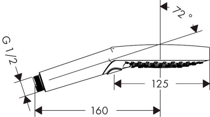 Ручной душ Hansgrohe Raindance Select S 120 3jet 26530700, матовый белый