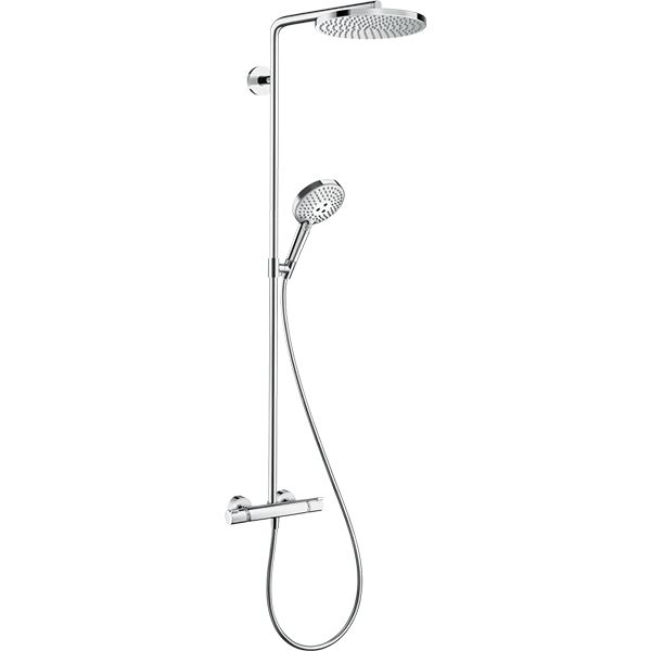 Душевая система Hansgrohe Raindance Select S Showerpipe 240 1jet PowderRain с термостатом 27633000, хром